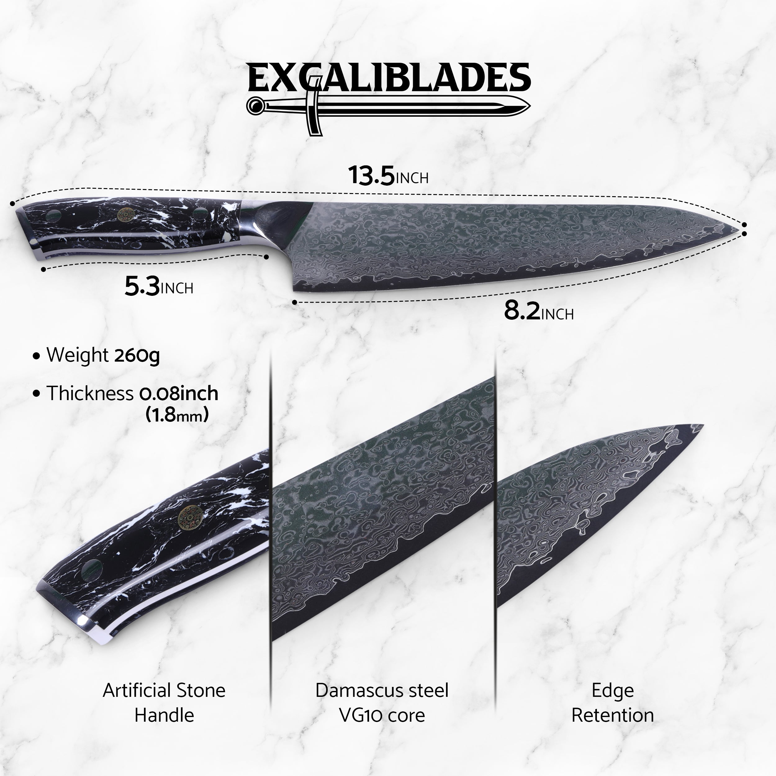 Excaliblades Chef Knife